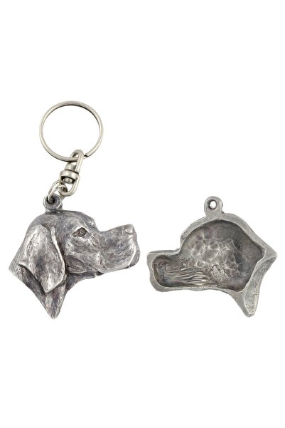 Art - Dog English Pointer - Pandantiv câine placat cu argint, decorațiune pen...