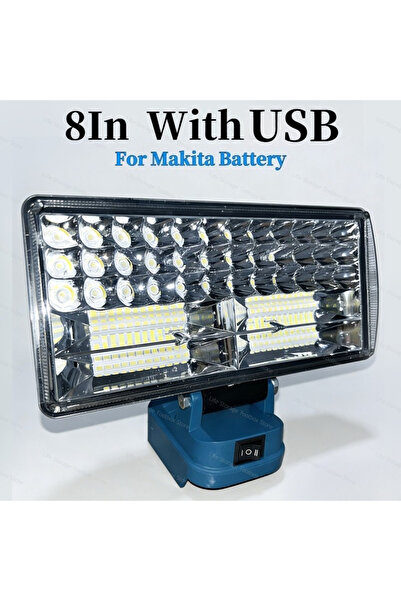 Choice مصباح عمل LED لاسلكي 8 بوصات مع منفذ USB، كشاف LED محمول للعمل والتخيي...