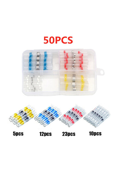 Choice5 50PCS 50/1200pcs Solder Sealed Wire Connectors Heat Shrink Solder But...