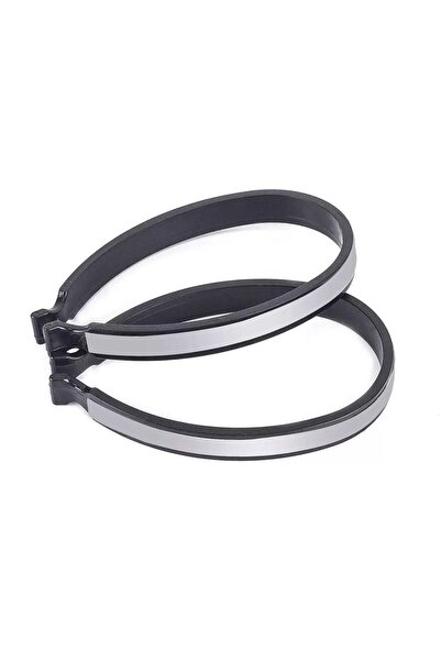 Choice1 silver2PCS 2PCS Reflective Carabiner Trouser Clips Safe Driving Cycli...