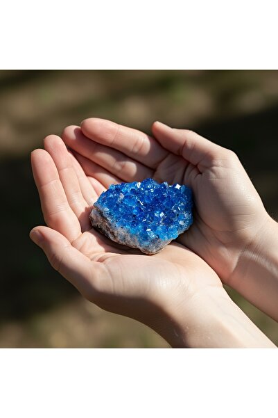 Choice 20-50g A stunning blue quartz cluster | A sparkling decorative piece, ...