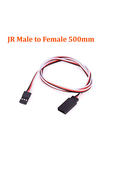 Choice4 10PCS 500mm male to female JR Male to Female/male 3-Pin Servo Extensi...
