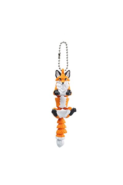 choice2 1Pc Orange Fox 1/4 Piece - 3D Printed Articulated Fox Ornament, Chris...
