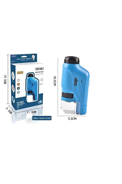 Choice Blue Microscope 60-120X Lab Handheld Microscope Battery Powered Micros...