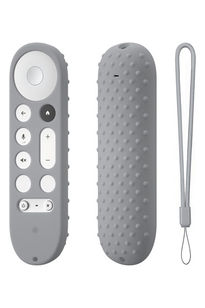 Choice Gray Google Silicone Remote Cover for Google TV Streaming 4K TV 2024, ...
