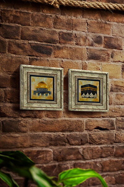 Sadrazam Ιερουσαλήμ, Μέσετ-ι Αξά, Κουμπέτους Σάχρα και Κάμπε 20x20 εκ. Σετ 2 ...