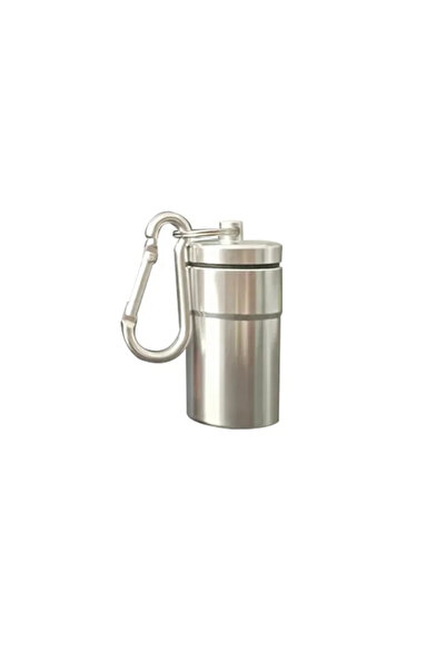 Choice1 silver 1Pcs Portable Pocket Ashtray with Lid Aluminum Storage Tube Ho...