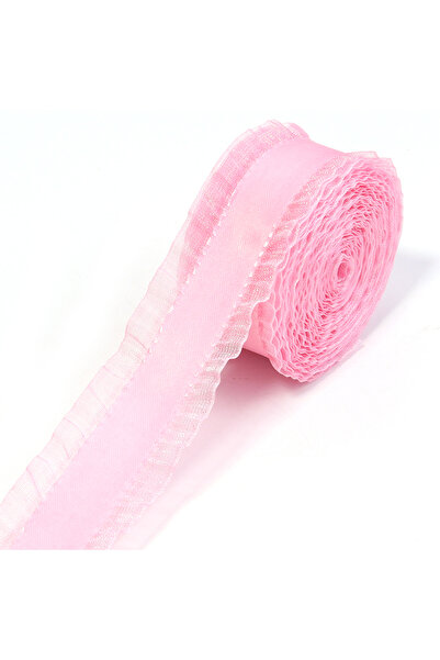 Choice8 2.5cm 5Yards Pink Skirt Shape Satin Ribbon, Hair Bow, Lace Gift, Wedd...