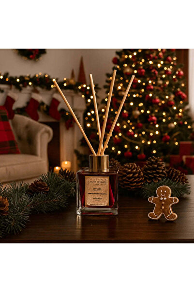 NO BRAND Διαχυτήρας Αρώματος με Στικς Τζίντζερμπρεντ 100ml — Εορταστικό Άρωμα