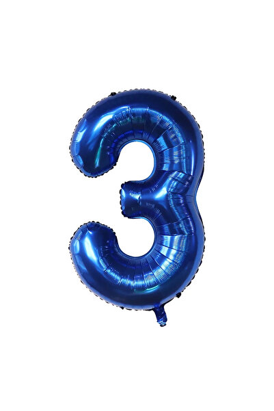 Choice5 40INCH 3 40Inch Dark Blue Number Foil Balloon 0-9 Digital Globos Chil...