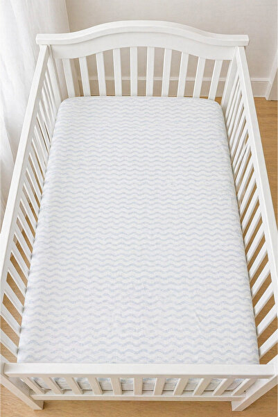 LUNGA VİTA Cotton Combed Cotton 70X140 Elastic Baby Bed Sheet Elastic Crib Sheet