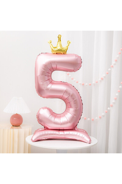 Choice3 Pink Style A-42inch 5 32/42inch Crown Decor Pink Aluminum Foil Digita...