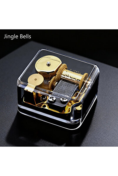 Choice8 صندوق موسيقى GJingle Bells Yunsheng مطلي بالذهب بحركة آلية، موسيقى بح...