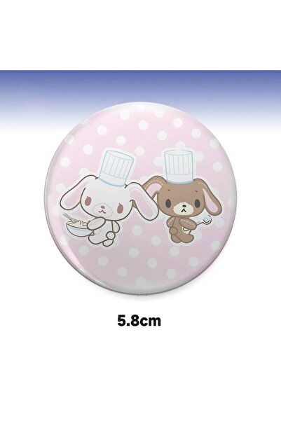 Choice7 شارة معدنية مخصصة بتصميم أنمي S-SugarbunniesS مقاس 25x25 مم، دبوس زر ...
