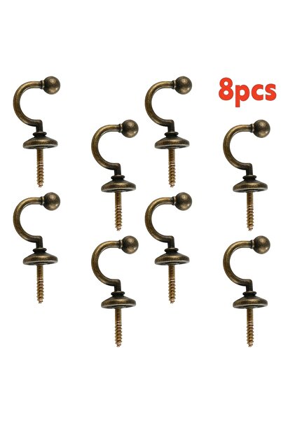 Choice 8pcs 8pcs Wall-Mounted Curtain Holder Window Tassel Rack Clothes Coat ...