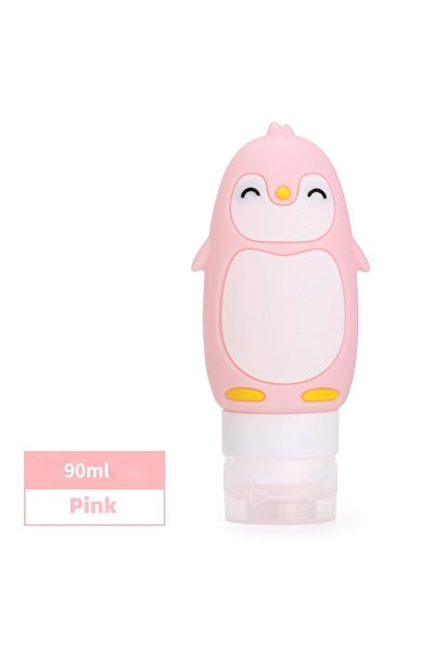 Choice3 Pink Cartoon Penguin Shaped Bottle Packaging,Press on Storage Bottle,...