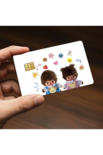 Choice1 ملصقات بطاقات الائتمان الزخرفية z5 18.6x13.7CM Fashion M-Monchhichi-M...
