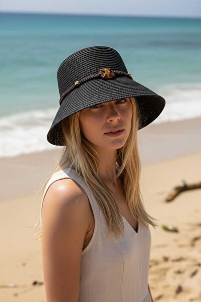 Aware Time Ψάθινο καπέλο μισού φεγγαριού