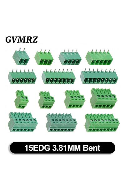 Choice13 3P Curved 5Set/ 15EDG 3.81mm PCB Seal Screw Terminal Block 2~12 Pin ...