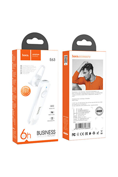 AUDIOX Hoco (E 63) – Handsfree, Ενδοωτικά, BT 5.0, 180 ώρες σε αναμονή, 70 mA...