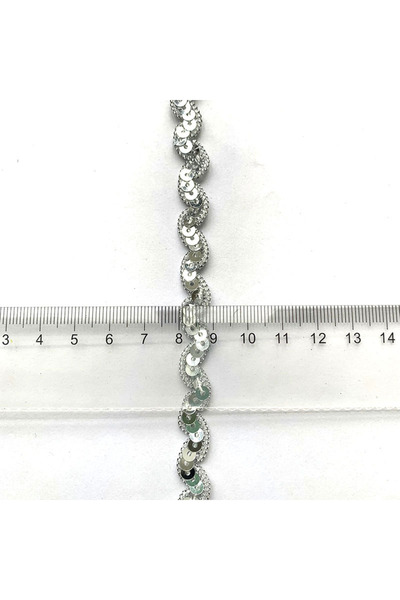 Choice1 5 meters silver 5m/16.4ft Each Pack 0.8cm Wide Thin Lace Trims Webbin...