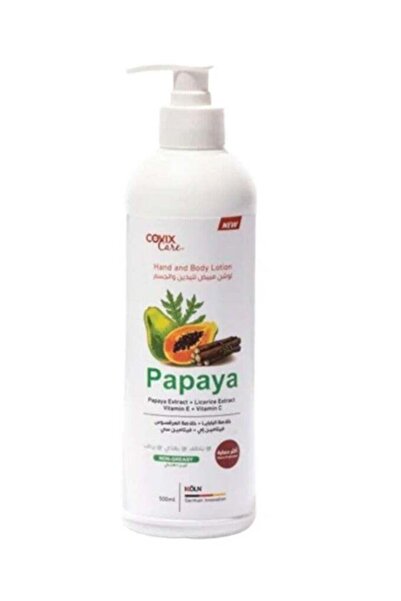 COVIX CARE لوشن البابايا والعرقسوس لليدين والجسم - 500 مل