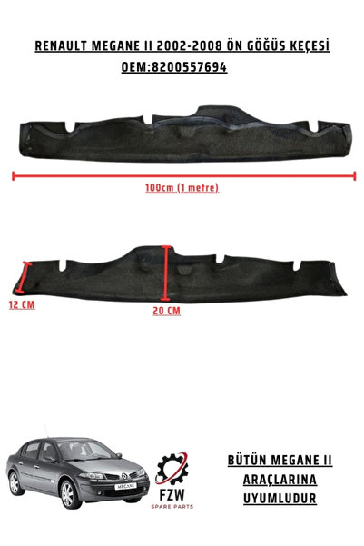 FZW RENAULT MEGANE II MOTOR ÖN ÜST GÖĞÜS KEÇESİ (8200499530)(8200557694)