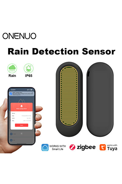 choice2 Zigbee Black ONENUO WiFi or Zigbee Rain Sensor Tuya IP65 Outdoor Wate...