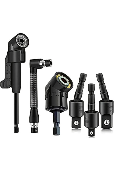Choice 6pcs Flexible Drill Bit Extension 6Pcs 105° & 90° Right Angle Adapter,...