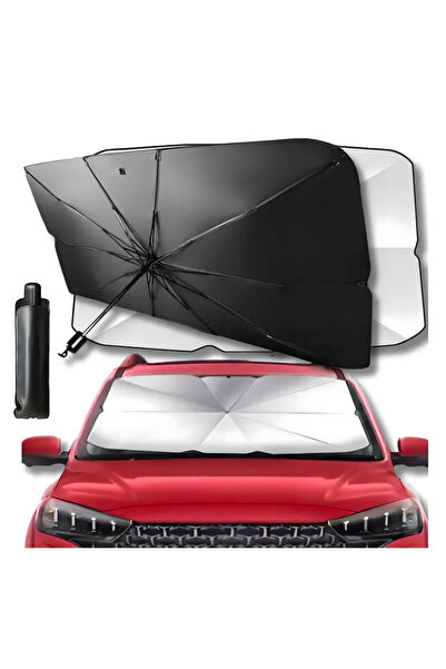 zola Αντηλιακό σκίαστρο παρμπρίζ αυτοκινήτου τύπου ομπρέλας, αναδιπλούμενο, π...