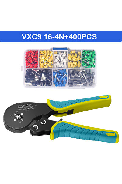 Choice3 طقم أدوات تجعيد الأسلاك G16-4N-400PCS، أدوات تجعيد مربعة WOZOBUY 16-4...
