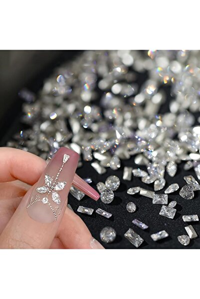 Choice4 50pcs WHITE 50/500pcs Shiny Zircon Rhinestones, 2-3mm Mini Nail Art D...