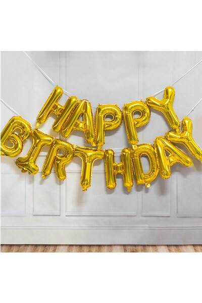 Choice1 16INCH Gold 13Pcs/Set Birthday Balloon Rose Gold Color Foil Letter Ba...