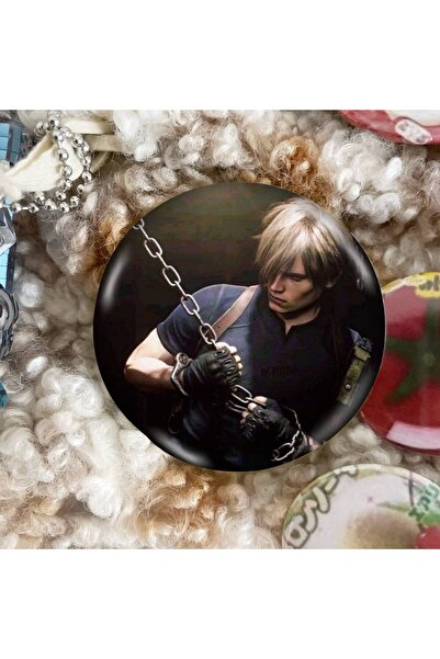 Choice16 bilibili z3 25x25mm Leon Kennedy Tinplate Brooch Figure Icon Badge H...