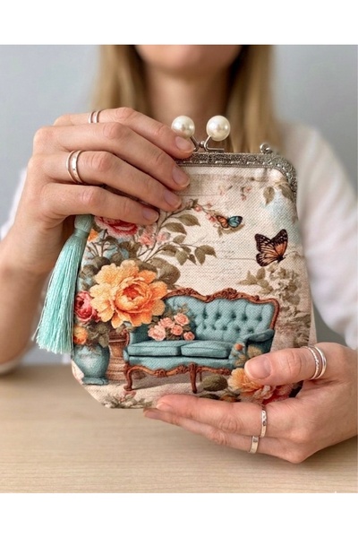 Home 18x18 cm ölçülerinde Dokuma Keten Vintage baskılı Desen Dekupaj %100 El ...