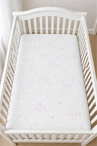 LUNGA VİTA Cotton Combed Cotton 70X140 Elastic Baby Bed Sheet Elastic Crib Sheet
