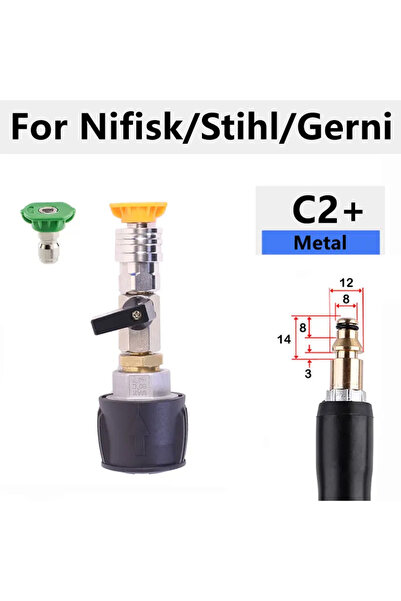 Choice1 D Pressure Washer Hose Adapter 1/4 Quick Connect With Valve to Contro...