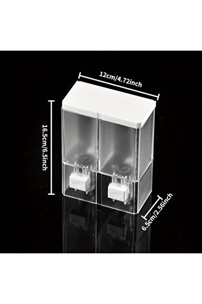 Choice1 2 transparent grids Non-punching Manual Press Soap Dispenser Wall Han...