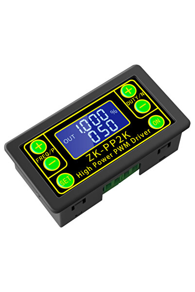 Choice وحدة مولد إشارات PWM سوداء طراز ZK-PP2K، مولد نبضات للمحركات الخطوية L...