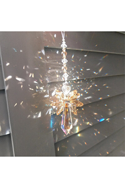 Choice4 1pc Champagne 1pc Rainbow Guardian Angel Crystal Light Catcher can be...