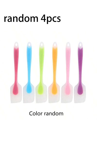 choice2 random 4pcs 1/2/3/4/6pcs,Mini Silicone Spatula, High Temperature Resi...
