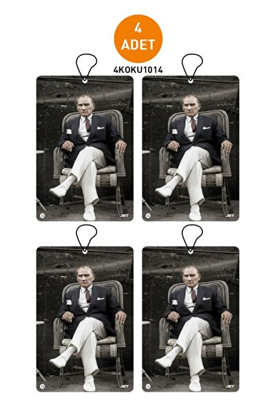 JR Jetreklam 4'lü Set Gazi Mustafa Kemal ATATÜRK Tasarımlı Dekoratif Askılı O...