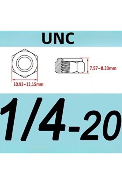 Choice5 UNC-1-4-20-10Pcs 1/4"-20 5/16"-18 6 #   8 # 10 #   صواميل قفل نايلون ...