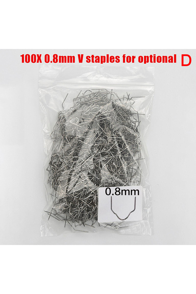 choice2 0.8mm V staples 100PCS Automotive Plastic Repair Welding Nail Standar...