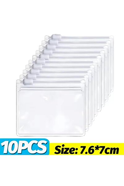 Choice 10Pcs Jewelry Storage Bag Pill Pouch Bags Zippered Pill Pouch Reusable...