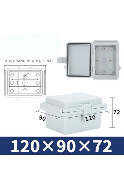 Choice 120-90-72mm IP67 Electrical Junction Box Waterproof White Outdoor Seal...