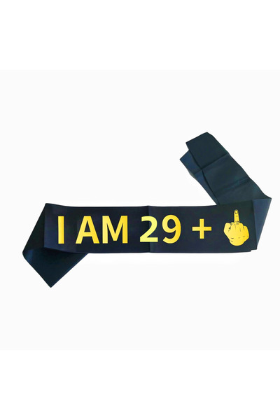 Choice7 30th 16 18 21 30 40 50 60 70 Birthday Party Black Gold Sash Ribbon Wo...