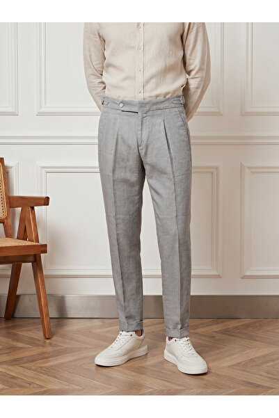 BASEL.CO Παντελόνι από λινό υψηλής ποιότητας σε στυλ Old Money - Απλό και κομψό