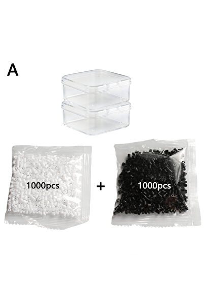 choice2 P-1009 2000pcs 2.6Mm Perler Beads White and Black Commonly Used Color...