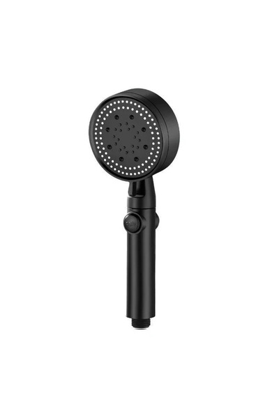 choice2 Black Five-mode high-pressure shower head, adjustable shower head wit...